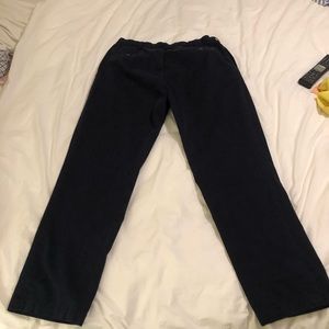 Blue mens pants. Khaki material. Worn twice and no fading. Look brand new.